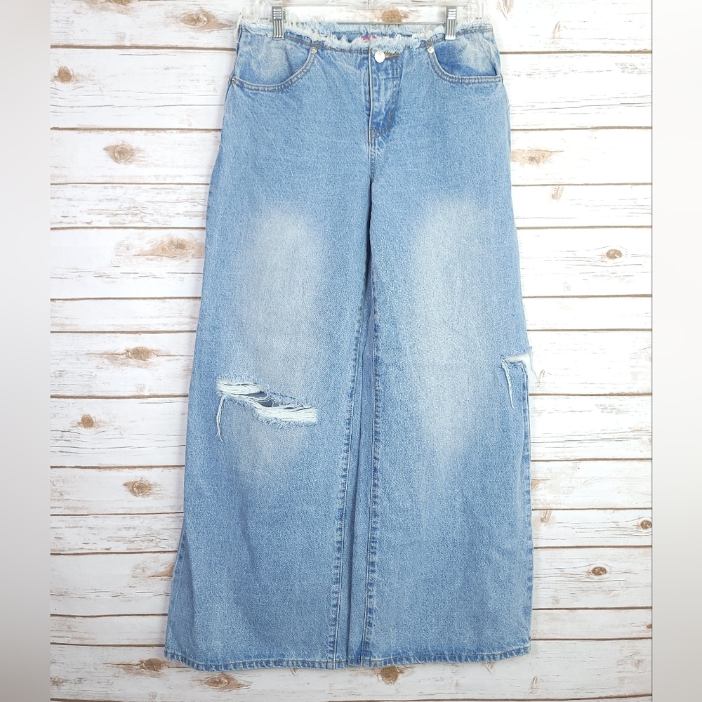 Edikted Wide Leg Jeans Size Medium